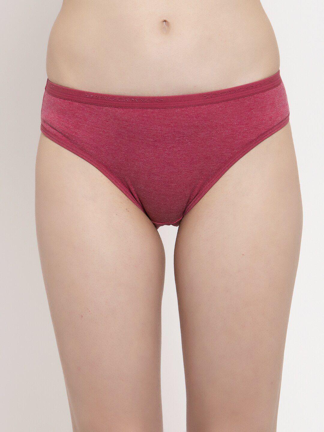 innocence women pink solid hipster briefs bbaplin90217