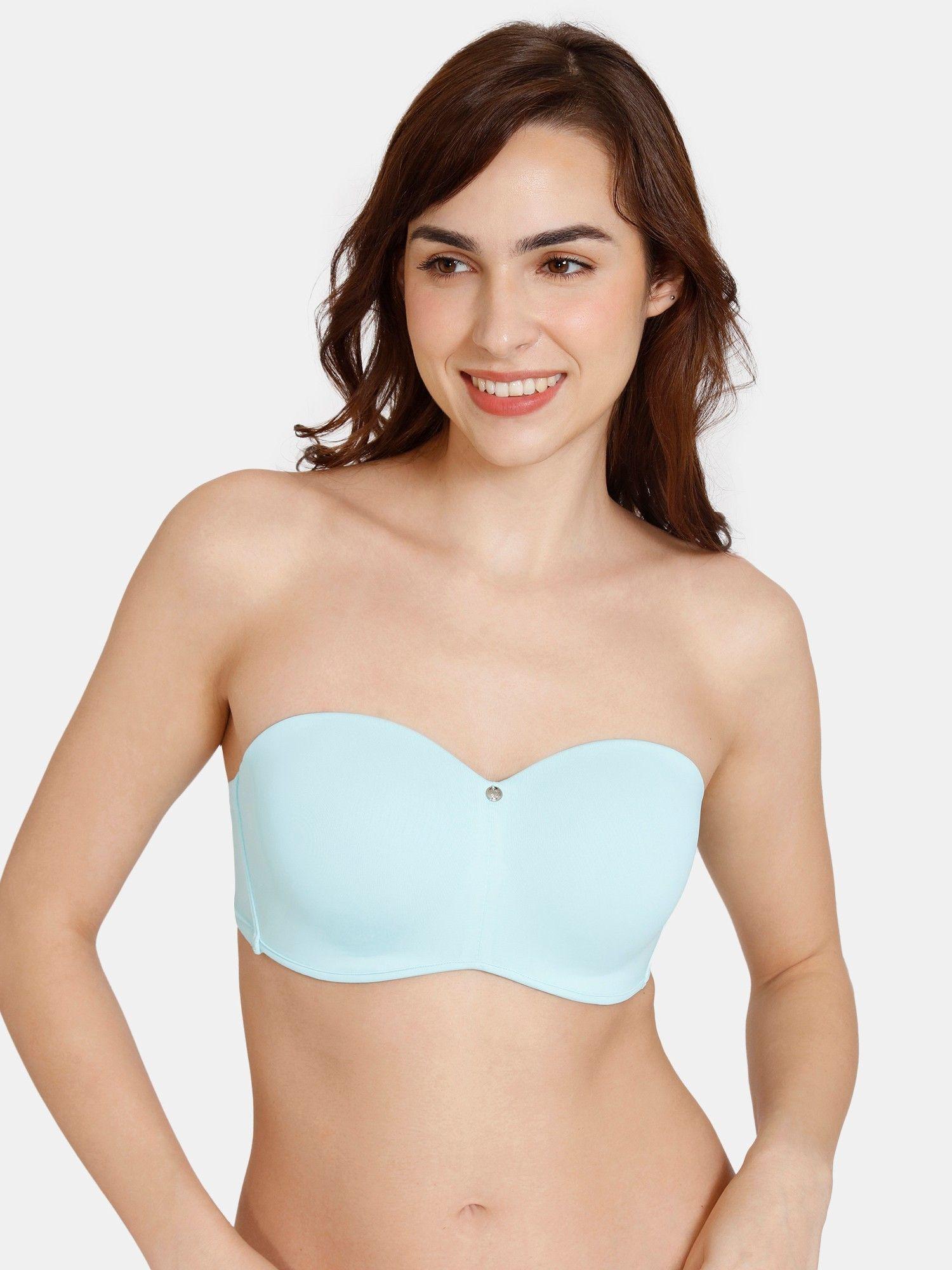 innovation padded non wired 3-4th coverage strapless bra - tanager turquoise
