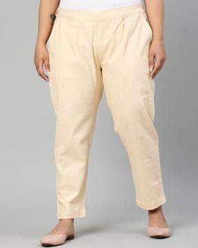 insert pockets relaxed fit trousers