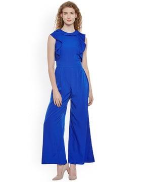 insert pockets jumpsuit with sleeveless