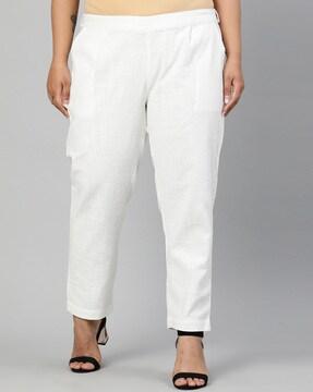 insert pockets relaxed fit trousers