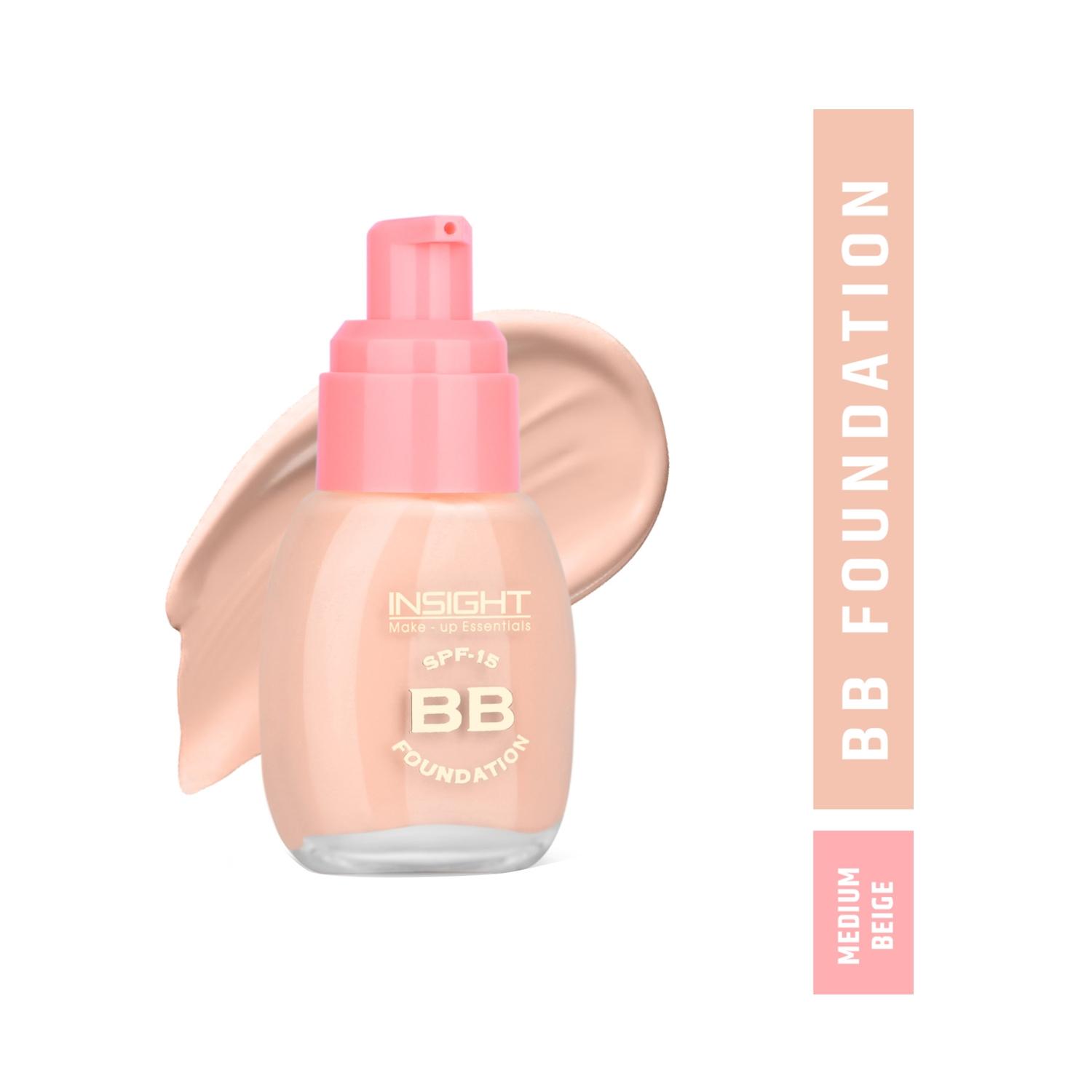 insight cosmetics bb foundation spf 15 - medium beige (30ml)