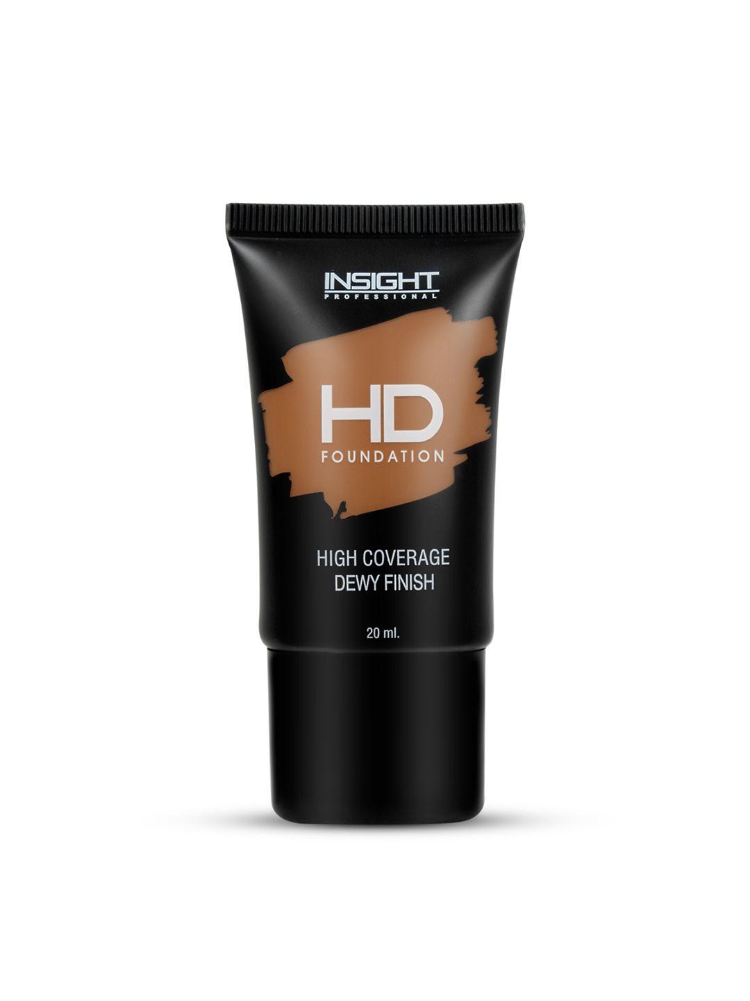 insight cosmetics high coverage dewy finish hd foundation 20ml - shade mn30