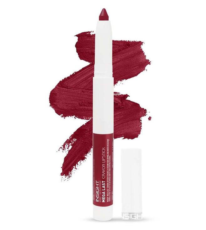 insight cosmetics mega last crayon lipstick 06-head above water - 1.3 gm