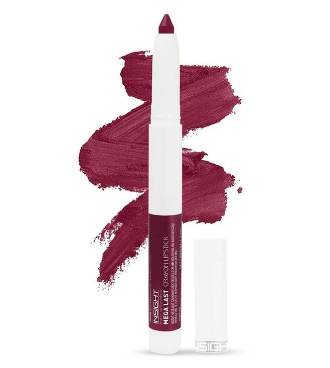 insight cosmetics mega last crayon lipstick 09-good as hell - 1.3 gm