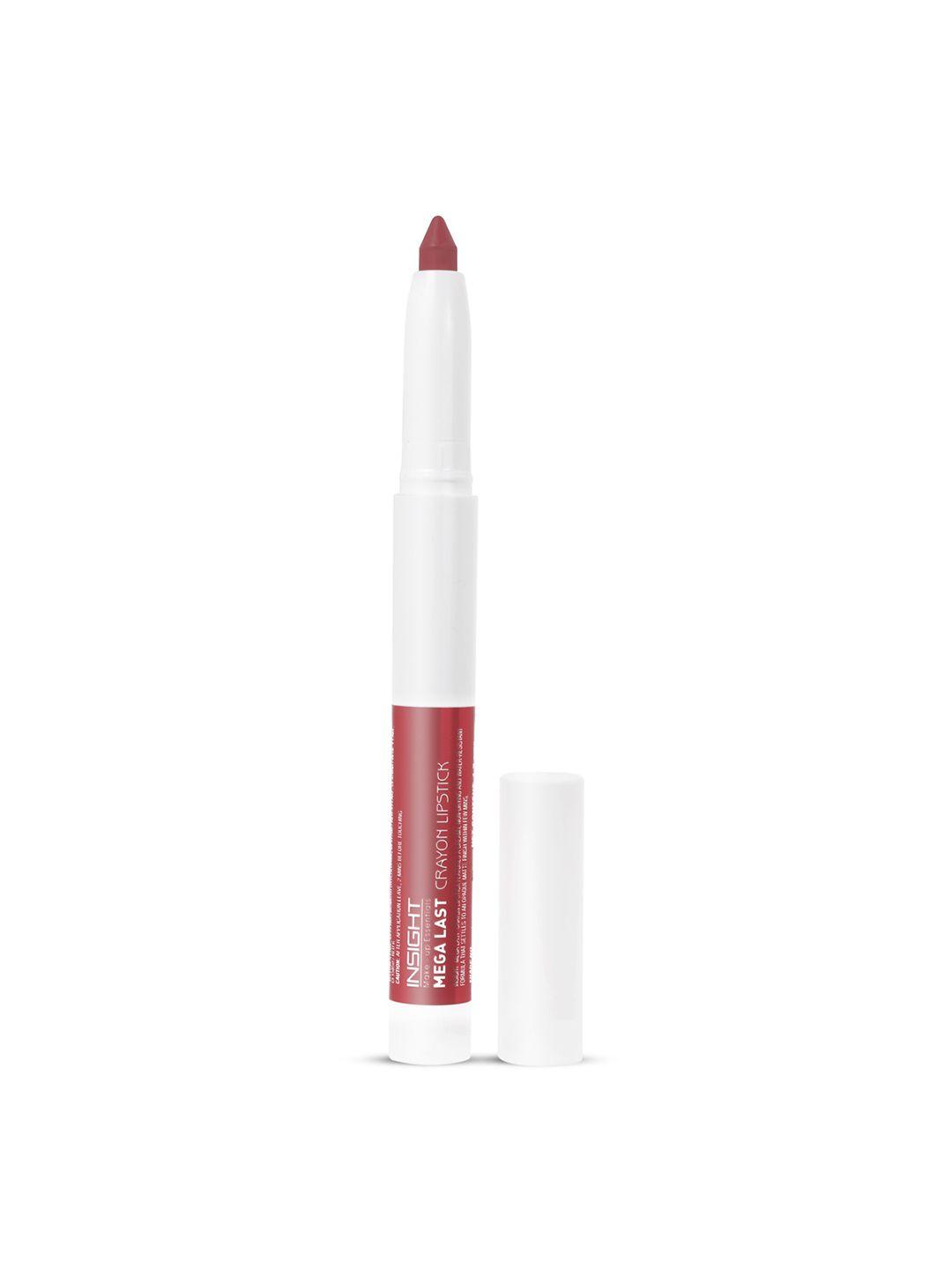insight cosmetics mega last matte crayon lipstick with vitamin e 1.3 g -on my way
