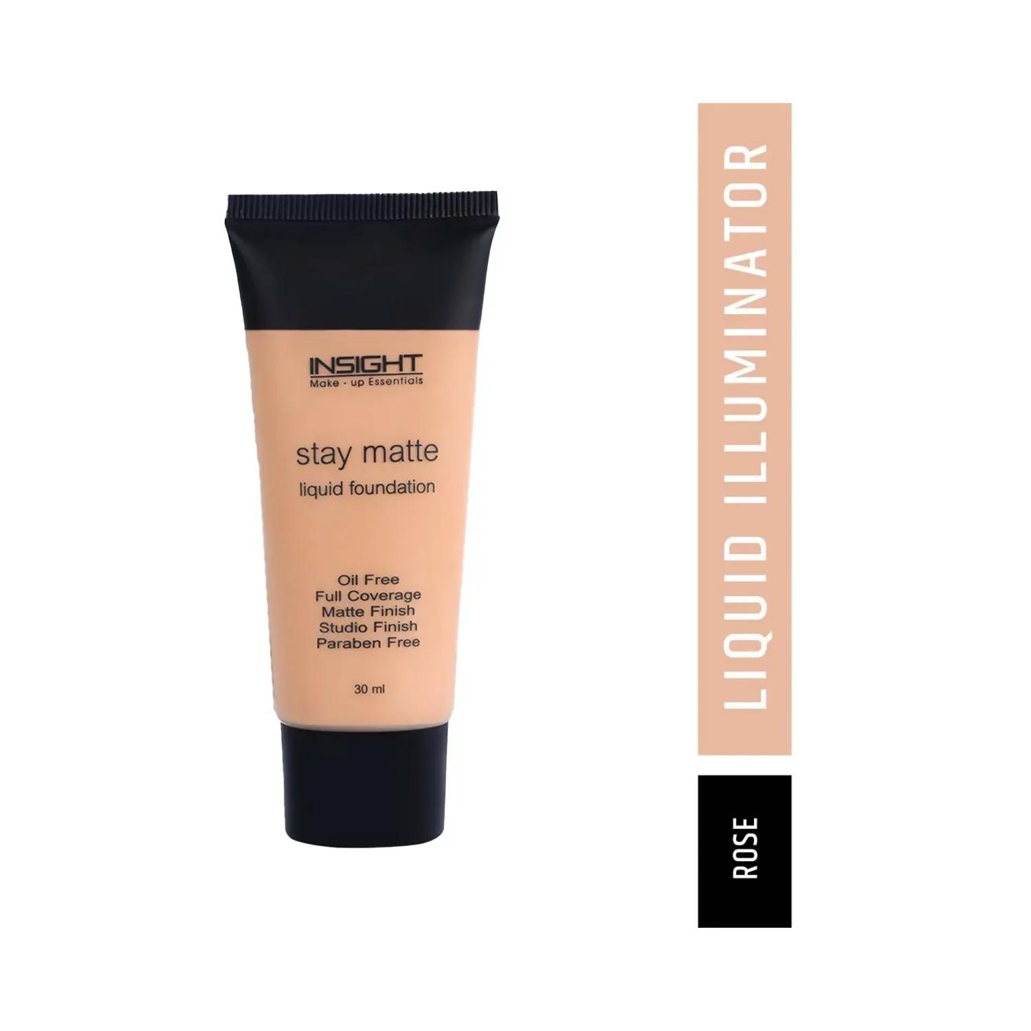 insight cosmetics stay matte liquid foundation - rose beige (30ml)
