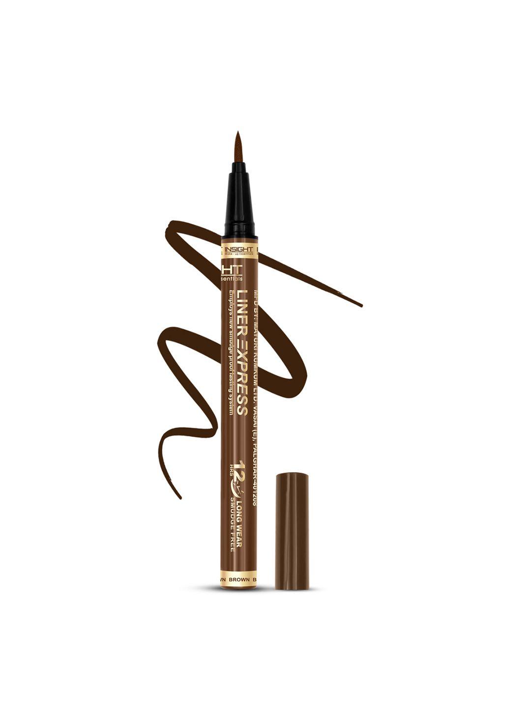 insight cosmetics liner express long-wear smudge-free eyeliner pen - brown