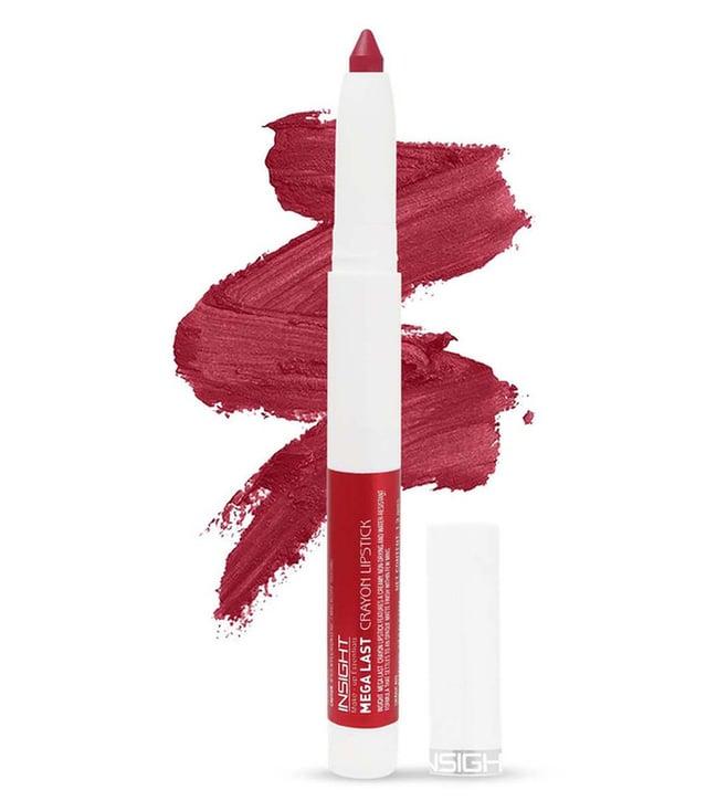 insight cosmetics mega last crayon lipstick 07-bleeding love - 1.3 gm