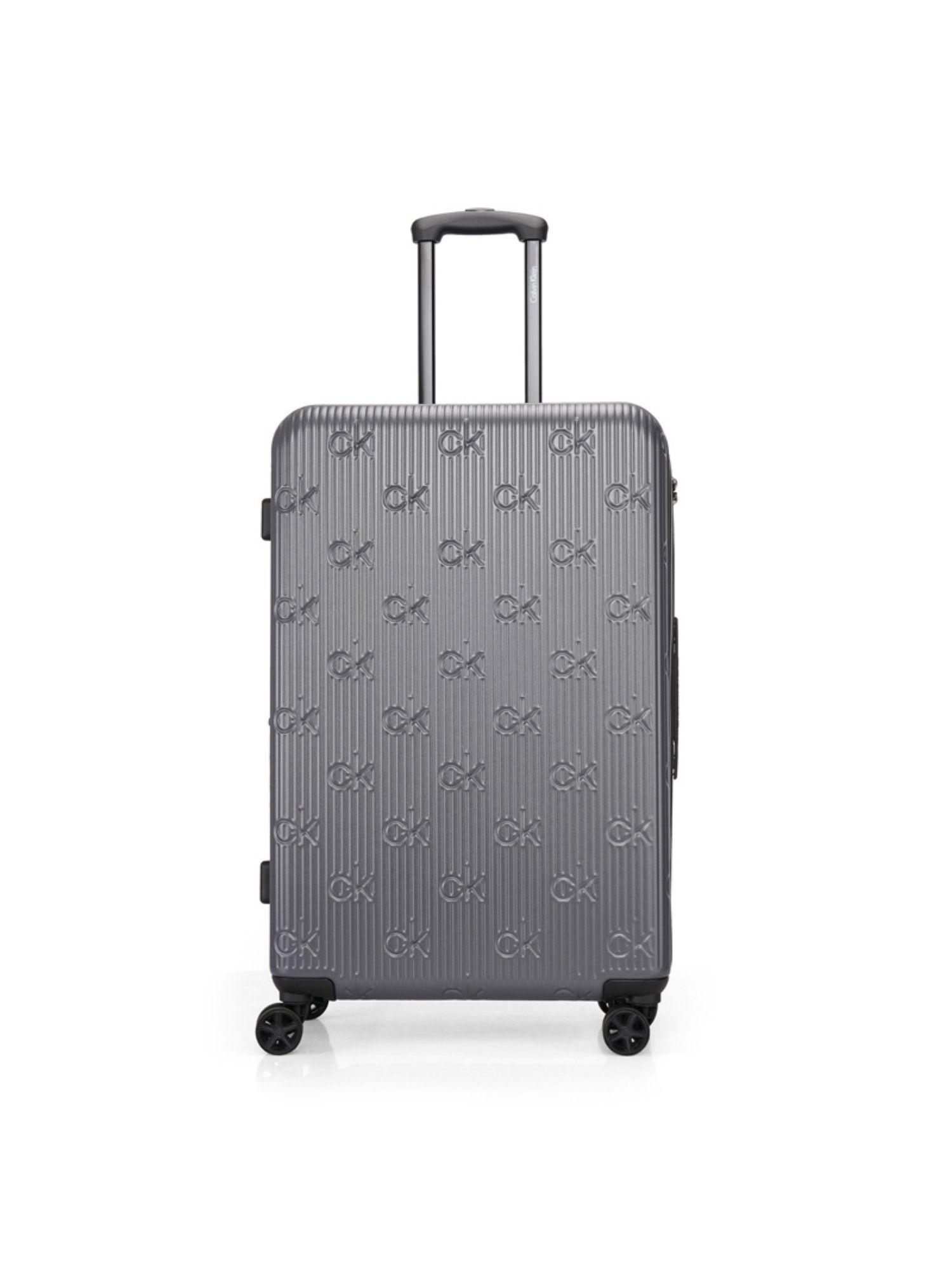 insiginia 2.0 charcoal grey abs & pc hard luggage bag