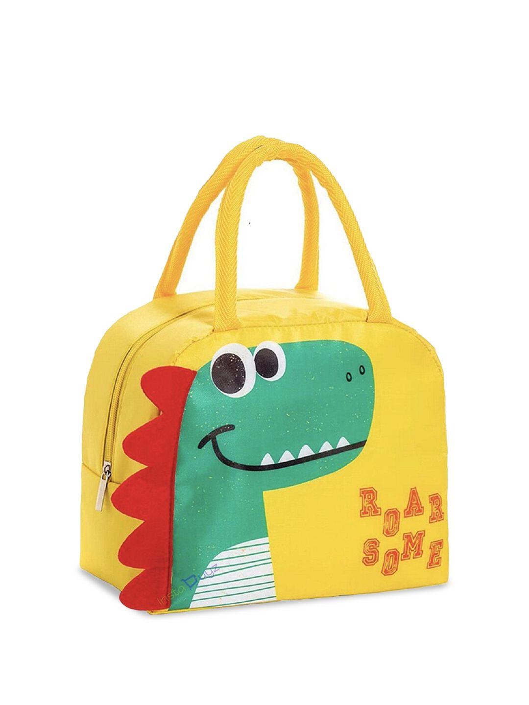 instabuyz dinosour printed waterproof lunch bag