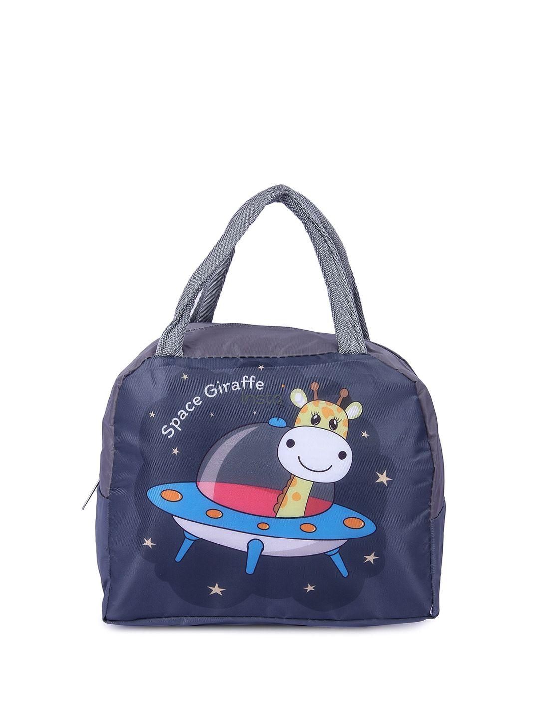 instabuyz kids printed insulated water-proof lunch bag