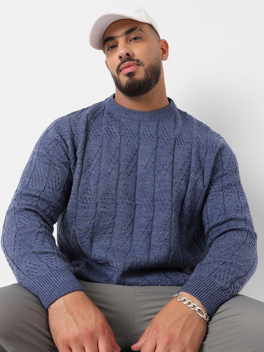 instafab plus cable knit woollen pullover