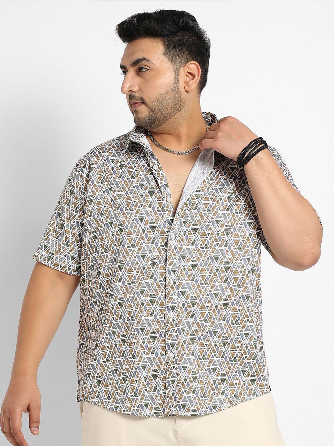 instafab plus classic floral opaque printed casual shirt