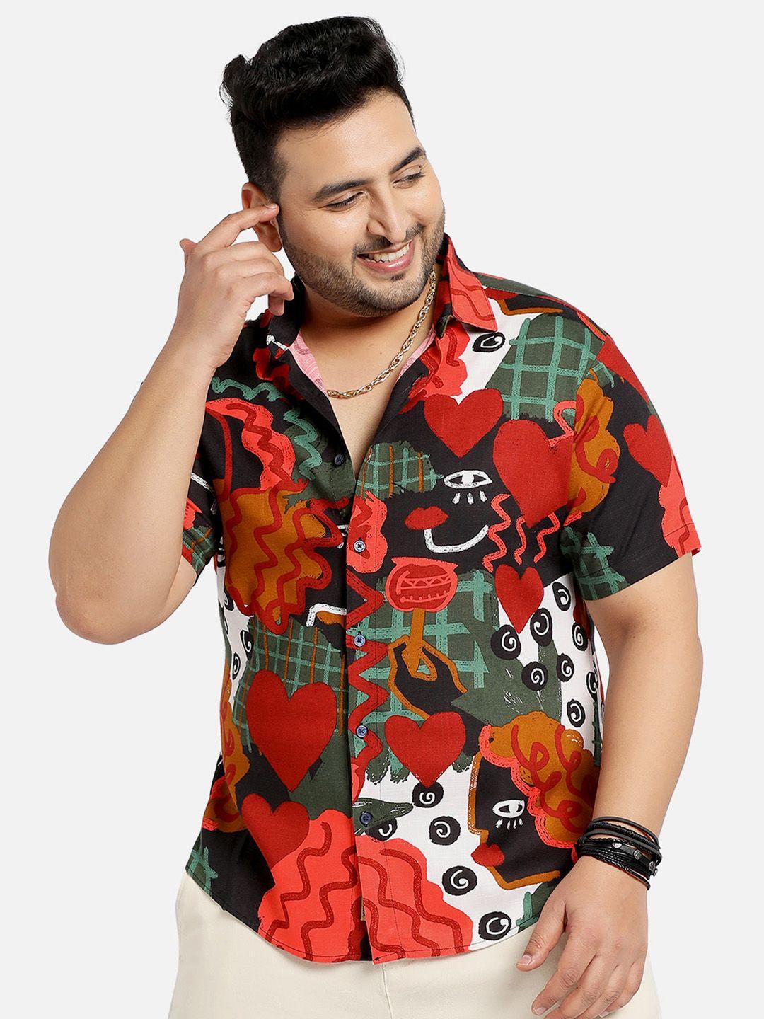 instafab plus classic conversational printed casual shirt