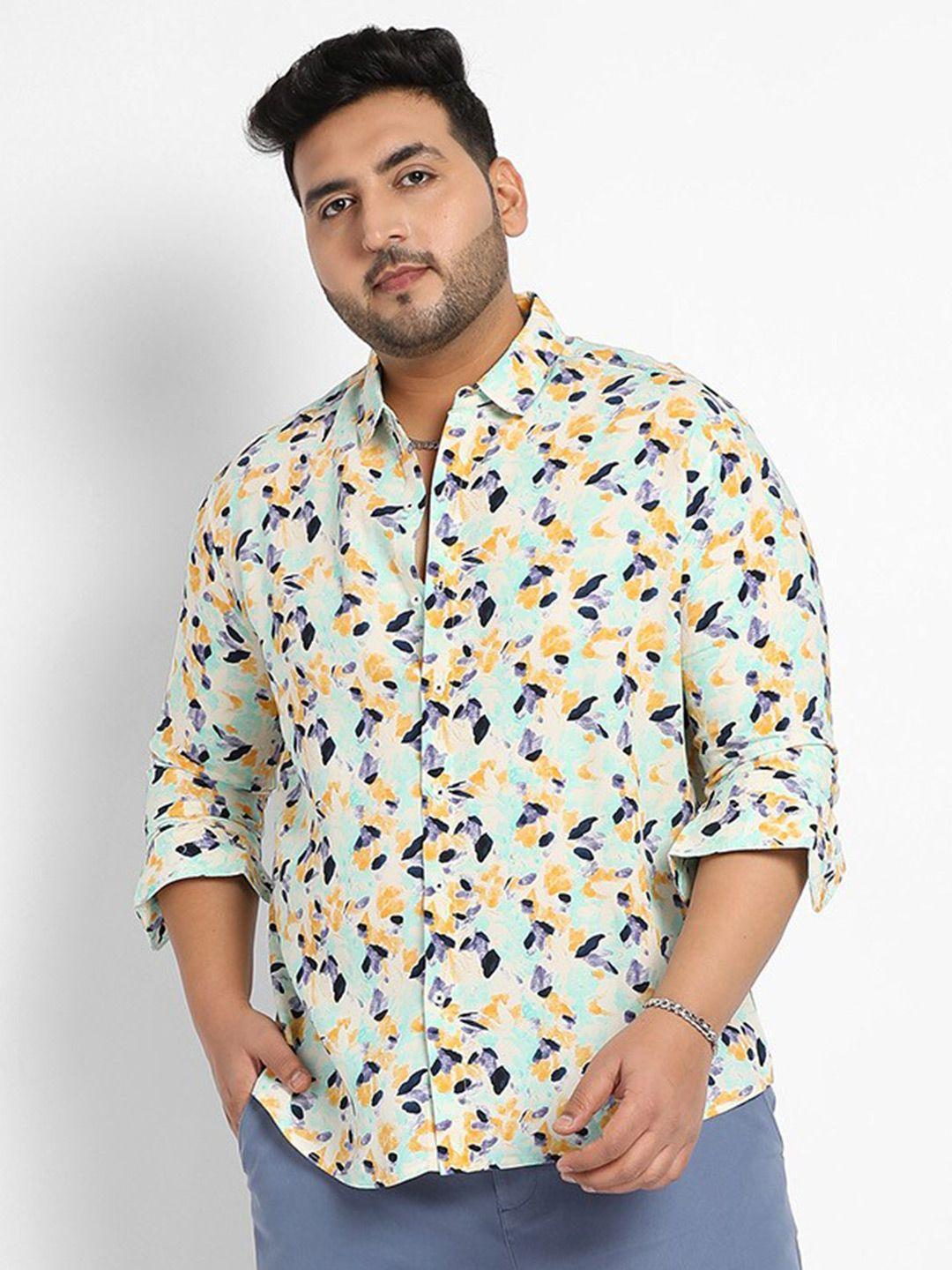 instafab plus classic floral opaque printed casual shirt