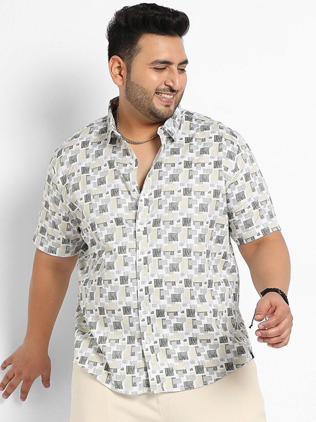 instafab plus classic floral printed casual shirt