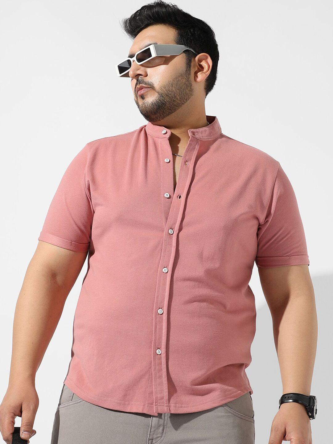 instafab plus plus size classic cotton casual shirt