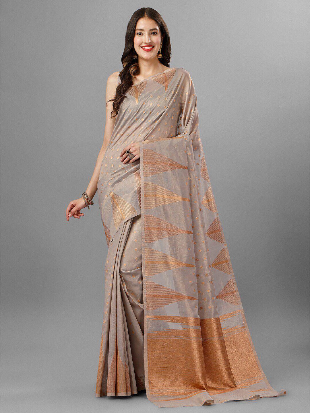 insthah ethnic motif woven design zari tissue banarasi saree
