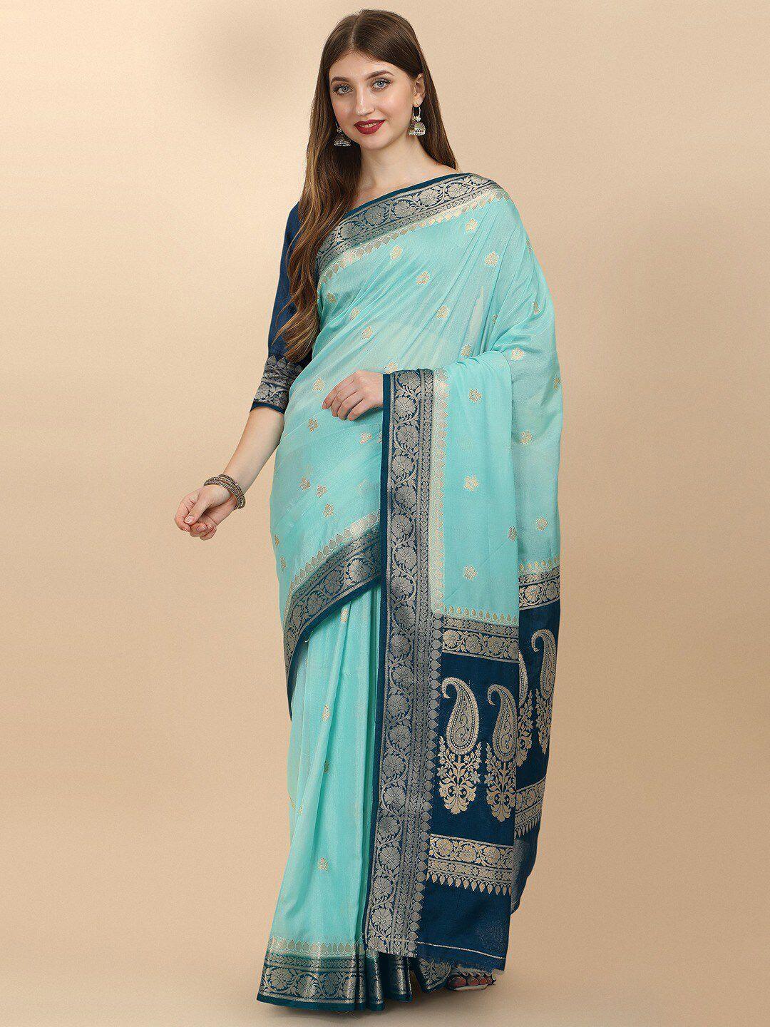 insthah woven design zari banarasi saree