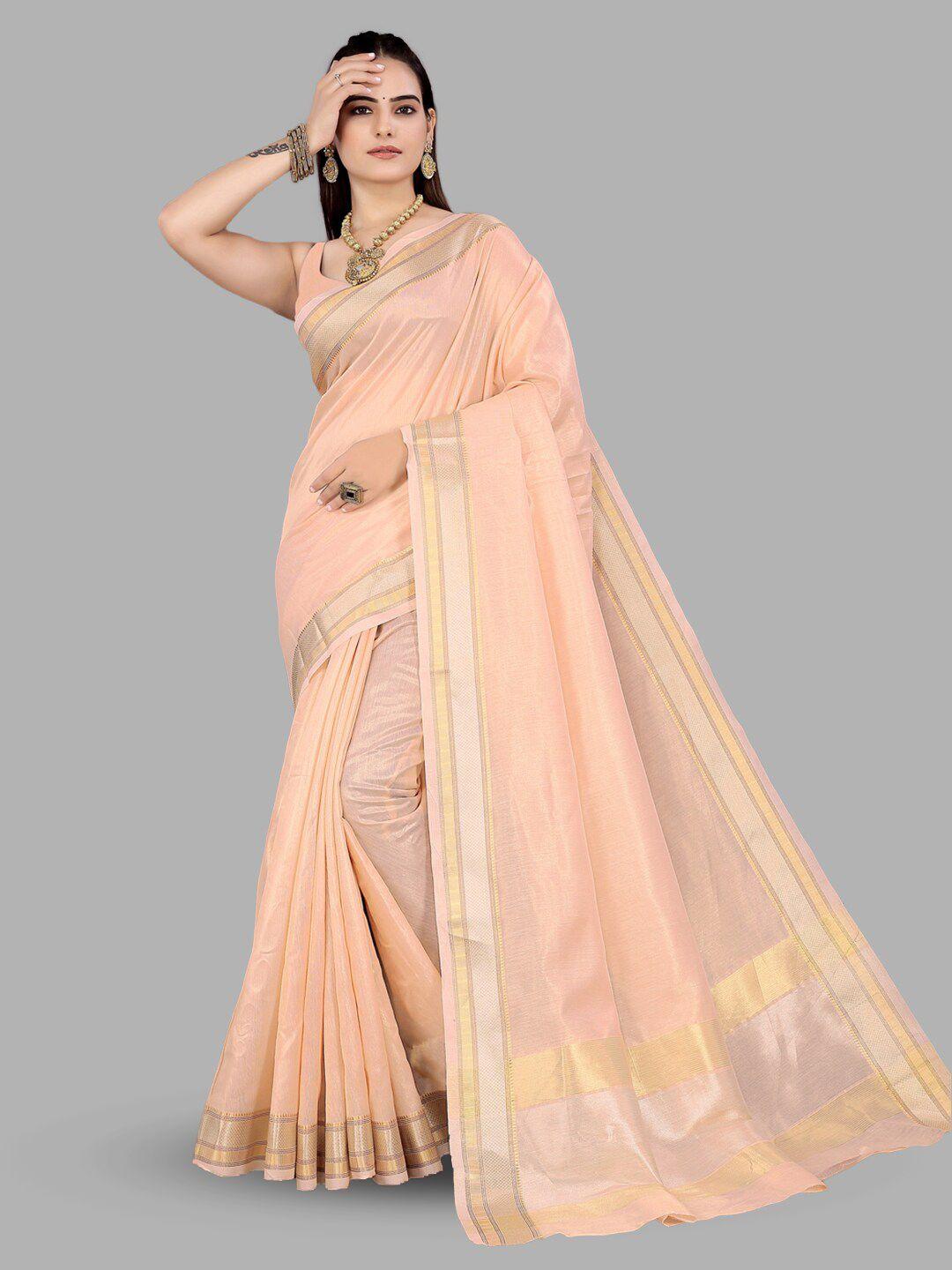 insthah woven design zari tissue saree