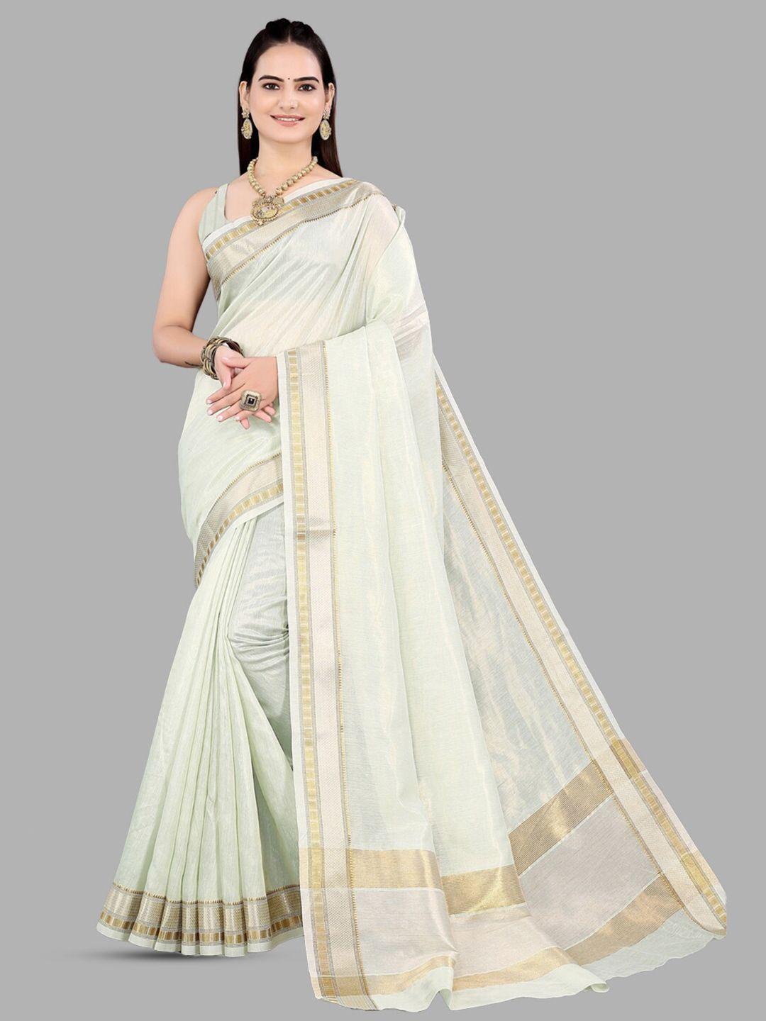 insthah woven design zari tissue saree