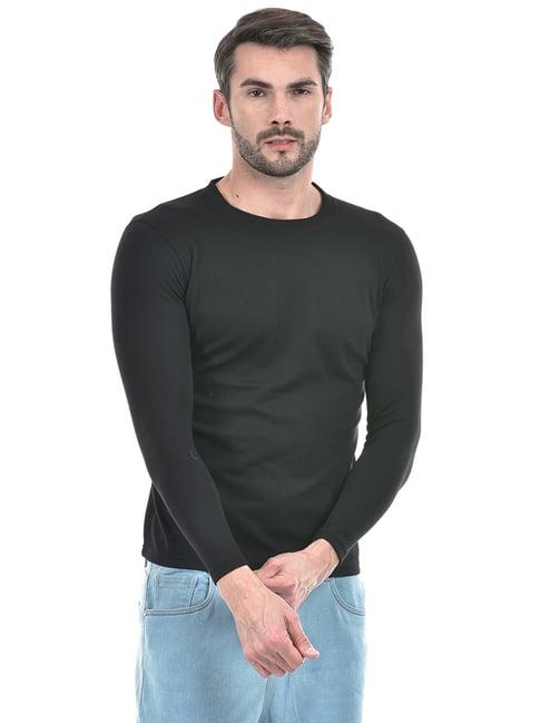 integriti black regular fit crew t-shirt