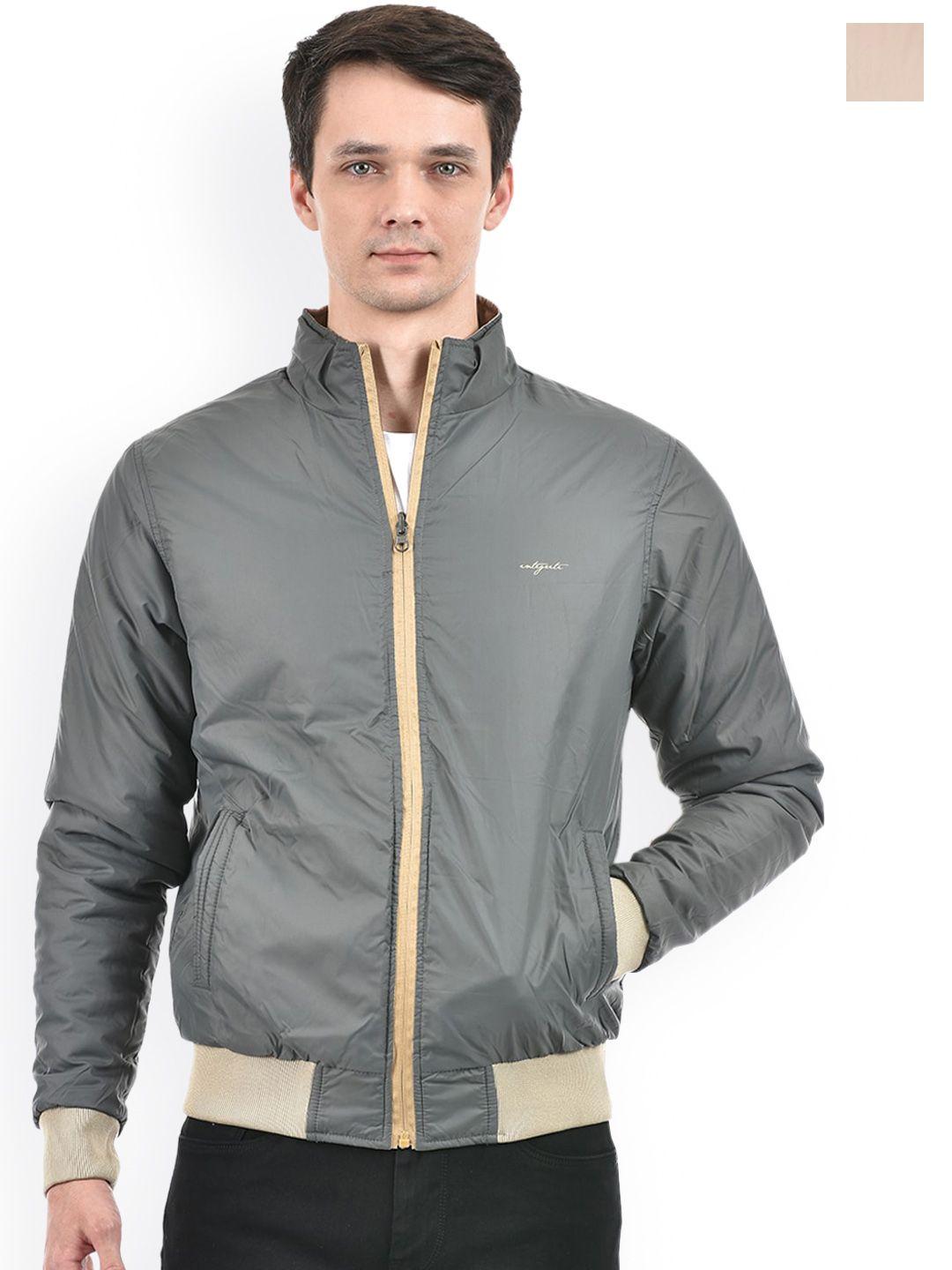 integriti men checked reversible bomber with embroidered jacket