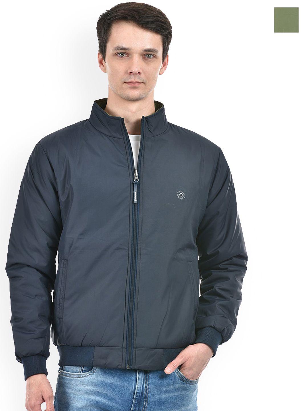 integriti men checked reversible bomber with embroidered jacket
