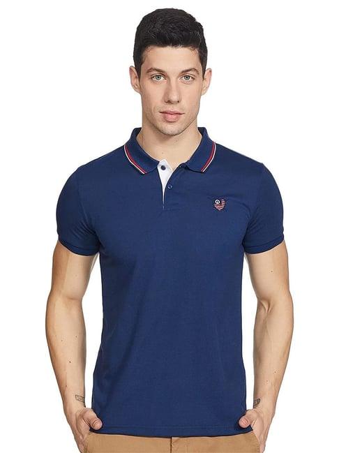 integriti navy slim fit polo t-shirt