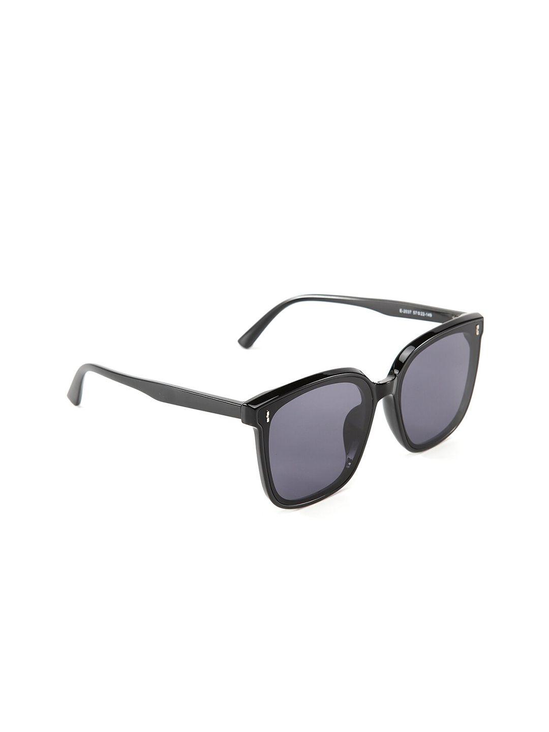 intellilens black lens & black square uv protected hd sunglasses 1000000060980