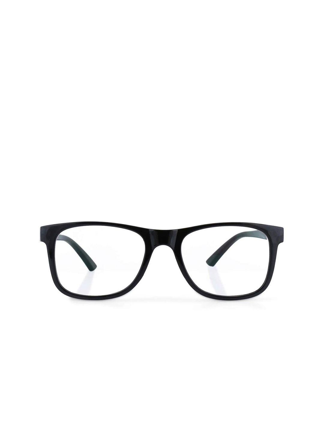 intellilens unisex black full rim wayfarer frames with blue cut anti glare computer