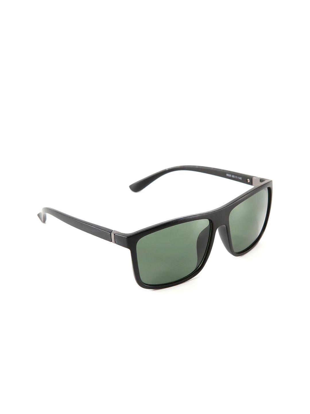 intellilens unisex green lens & black square sunglasses with uv protected lens 1000000060961