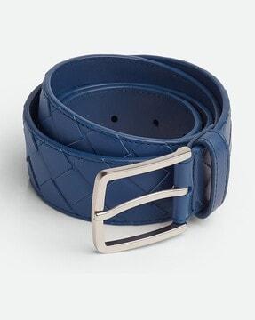 intrecciato belt with buckle closure