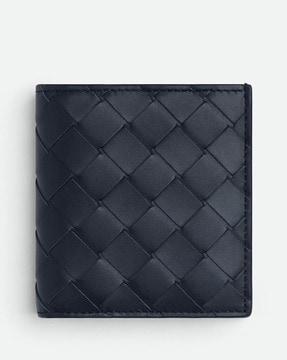 intrecciato slim bi-fold wallet