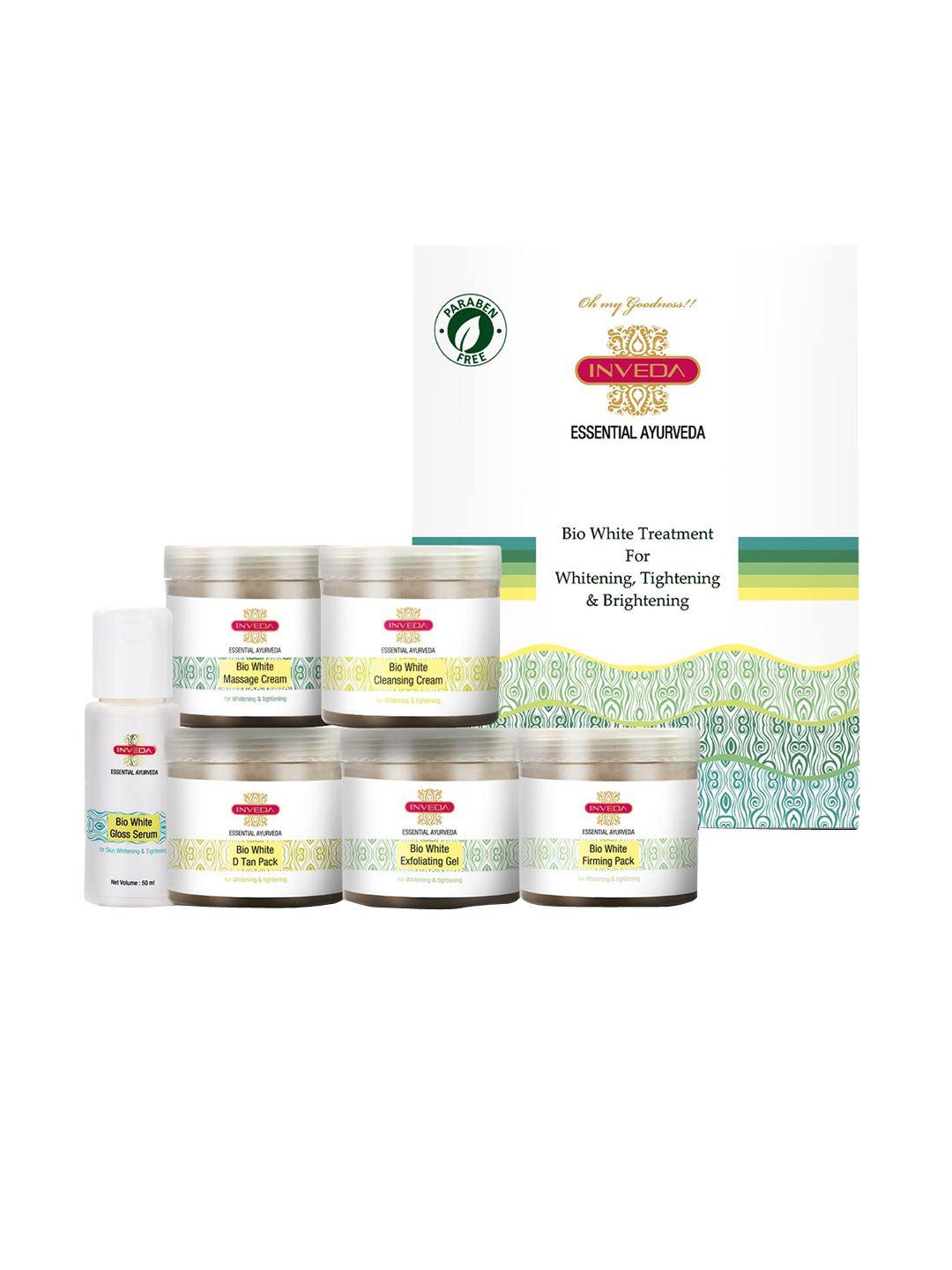 inveda set of 6 serum-50ml-de-tan & firming pack-massage & cleansing cream-gel-100ml each