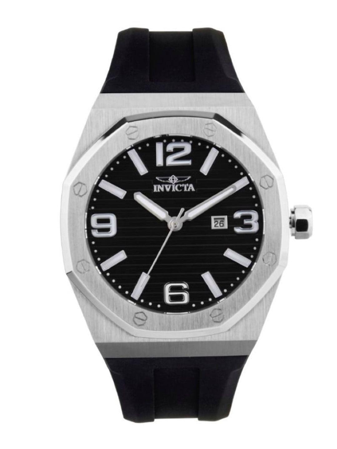 invicta men silicon analogue watch 45772