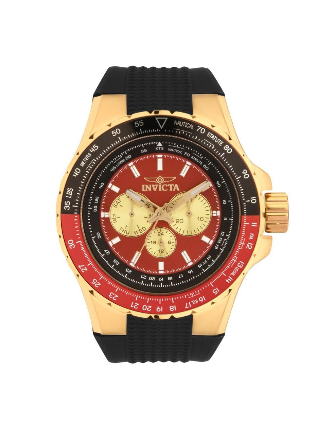 invicta unisex multicoloured dial & straps chronograph analogue watch 44614