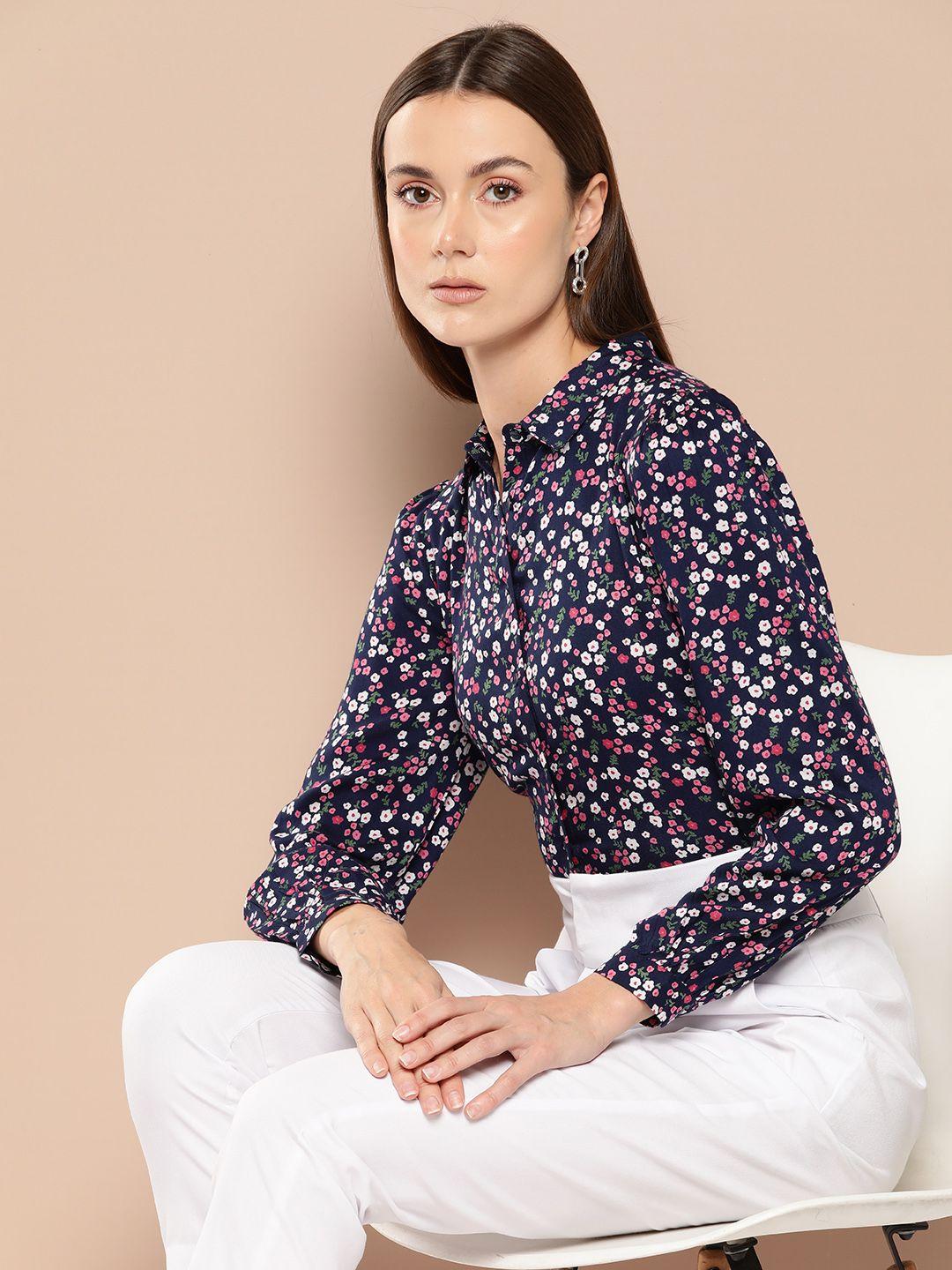 invictus floral printed casual shirt