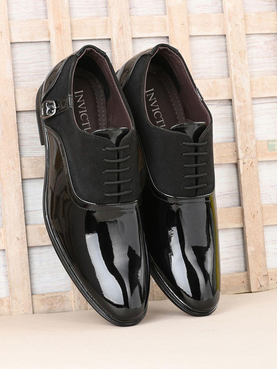 invictus men black formal shoes