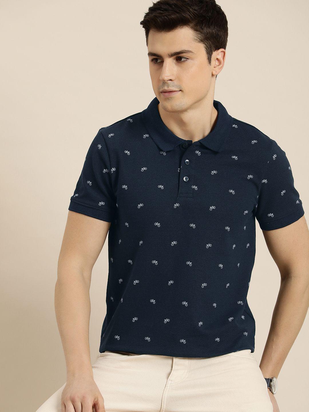 invictus conversational printed polo collar t-shirt