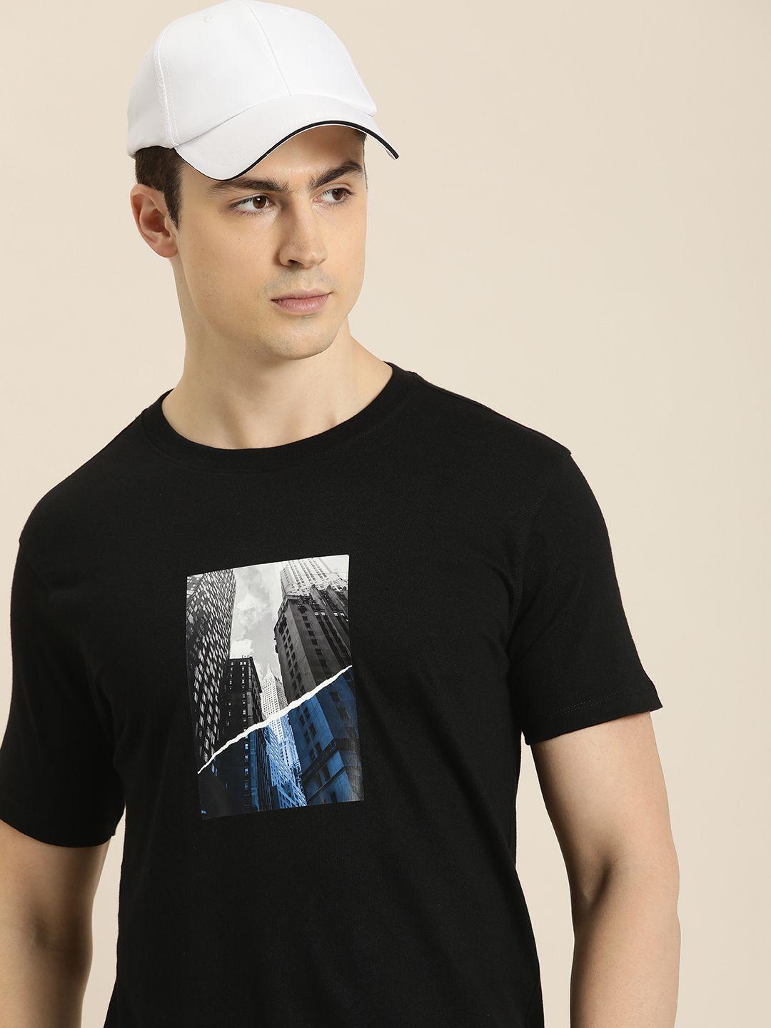 invictus graphic printed pure cotton t-shirt