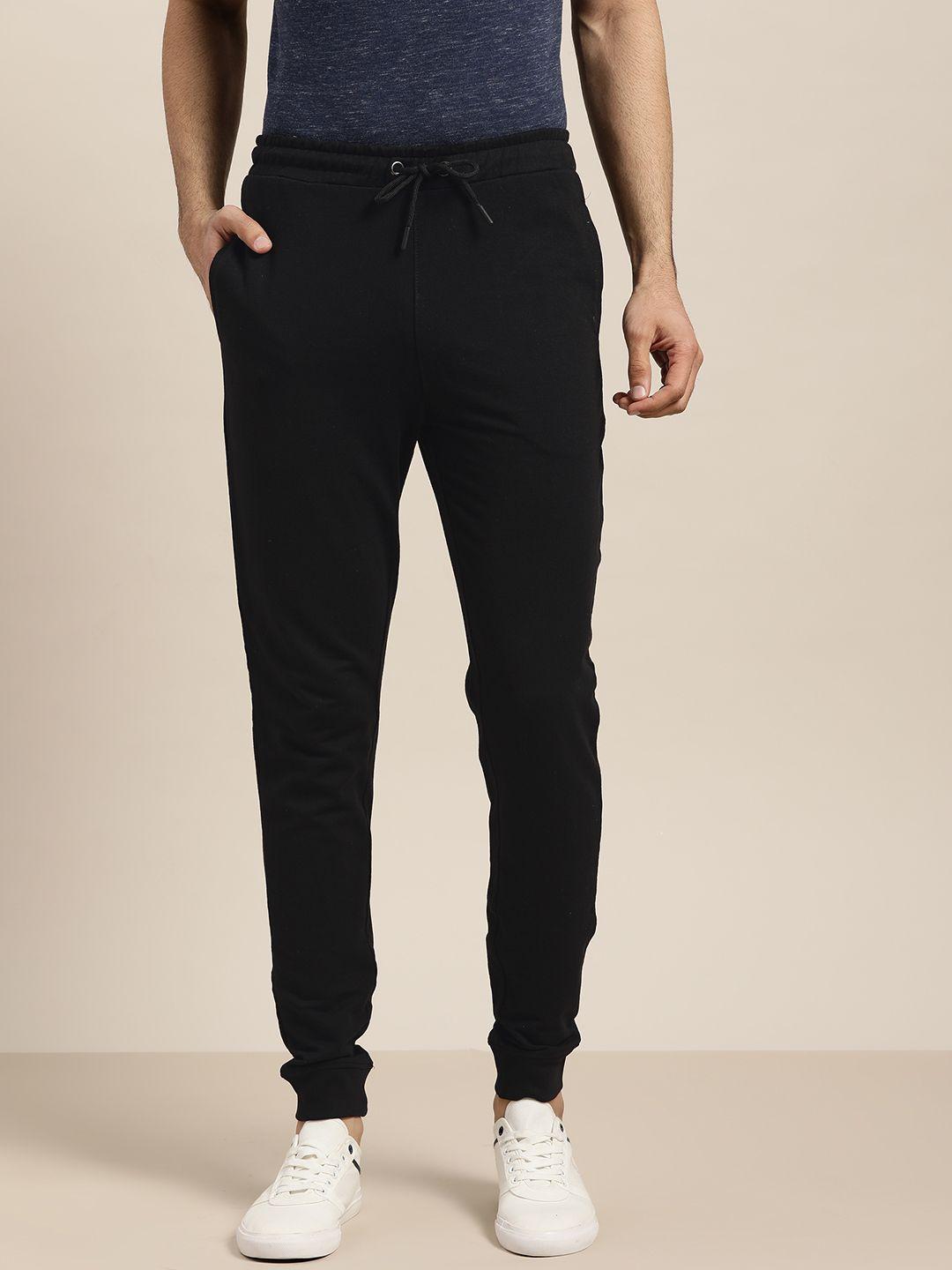 invictus indoor men black solid joggers