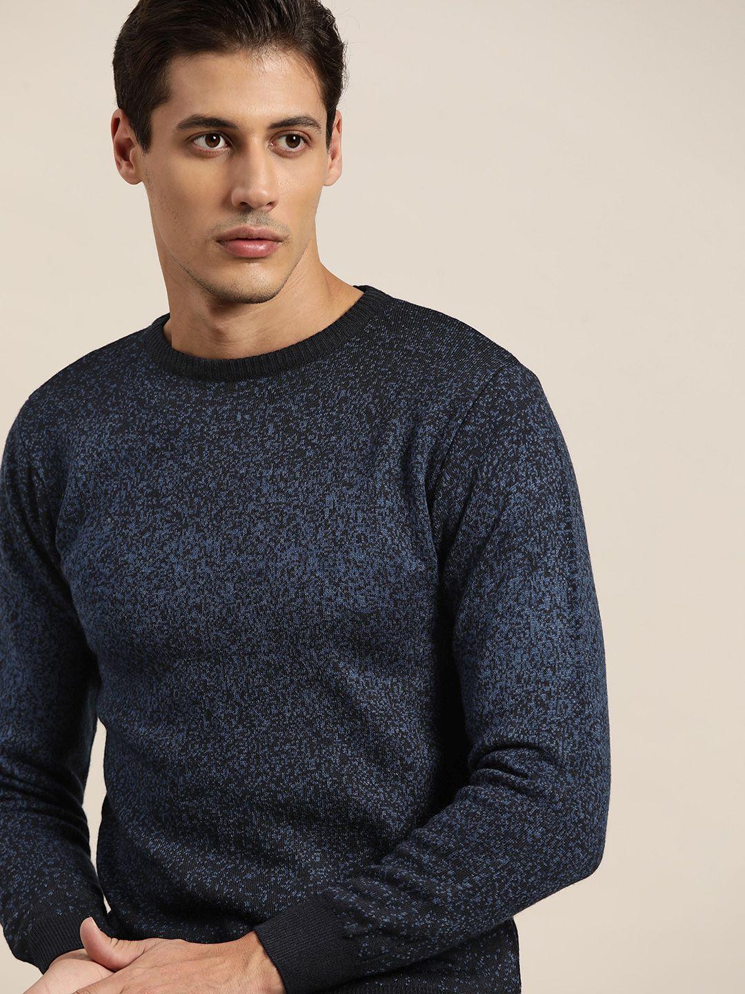 invictus men navy blue pullover