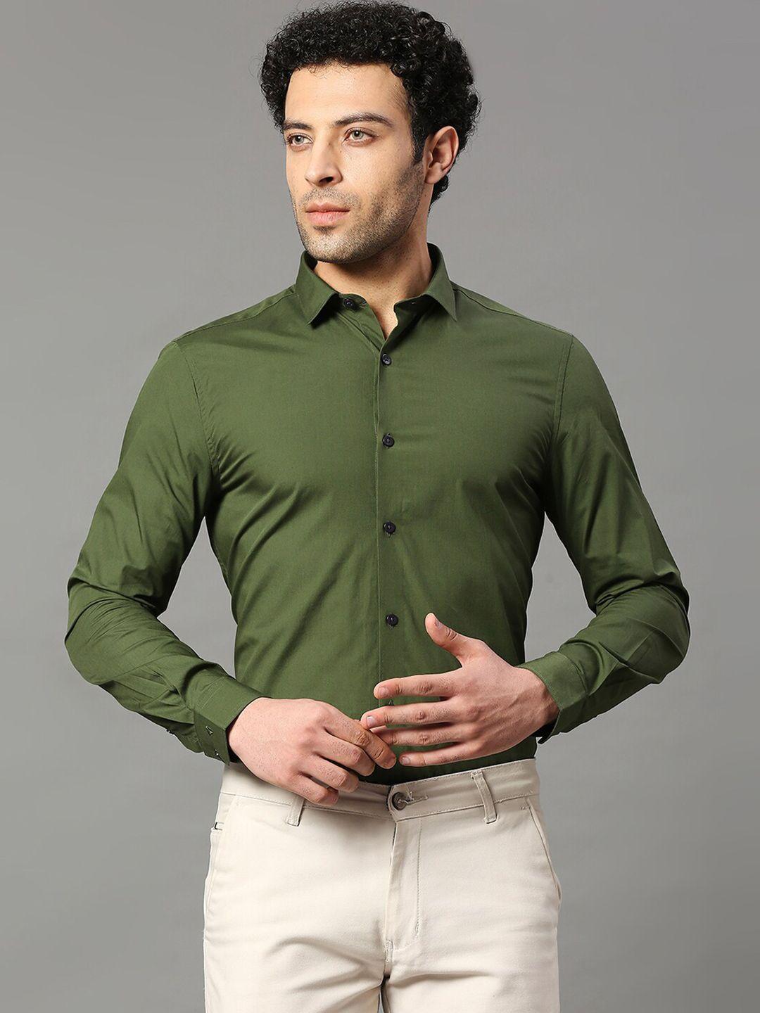 invictus men slim fit formal cotton shirt