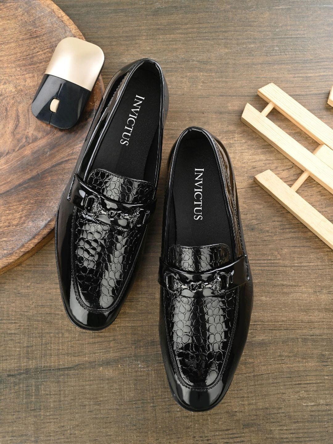 invictus men textured formal loafers