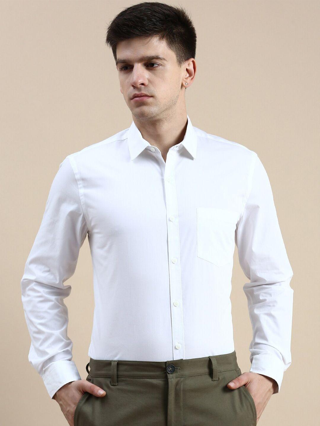 invictus spread collar comfort slim fit formal shirt