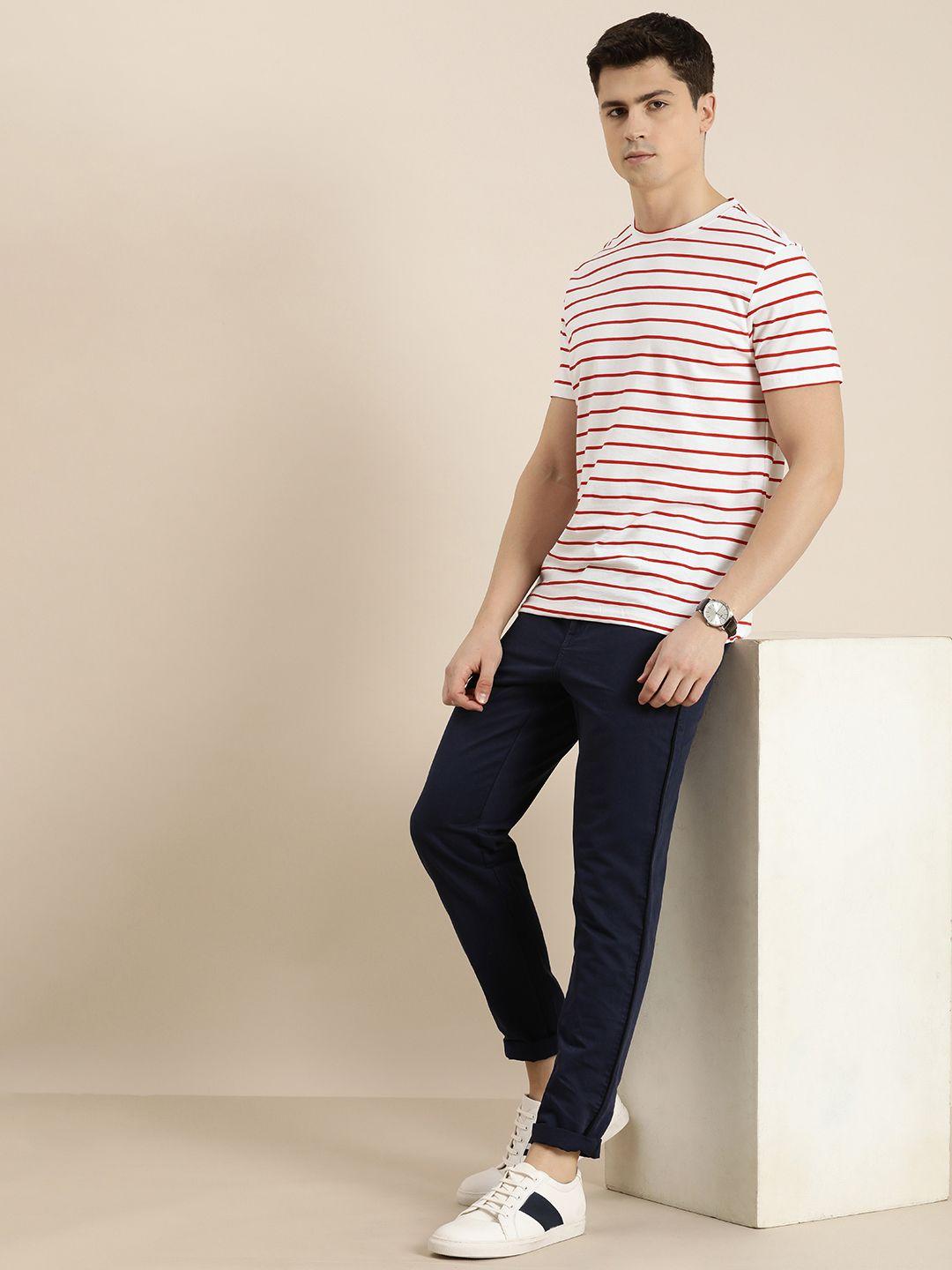 invictus striped pure cotton t-shirt