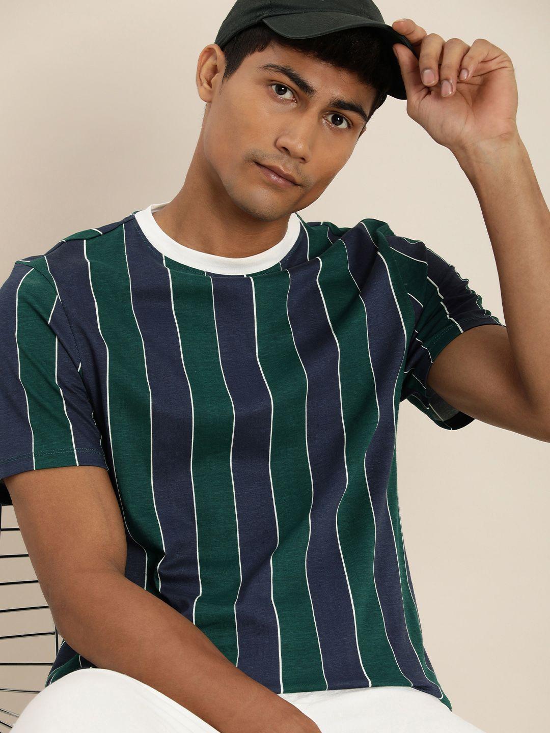 invictus striped pure cotton t-shirt