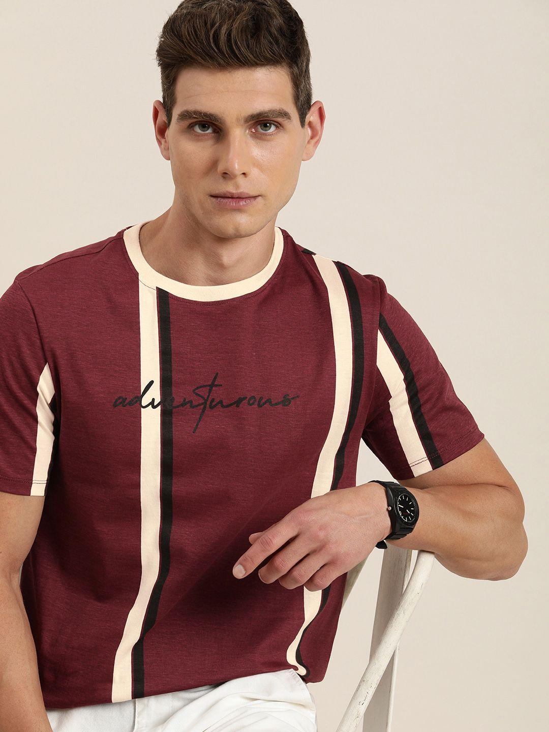 invictus striped pure cotton t-shirt